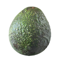 Close-up of a Green Avocado with a Rough, Bumpy Texture png