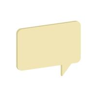 3D bubble speed icon and blank space for element vector