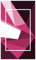 Vertical maroon polygonal background with empty space for banner, poster, wallpaper, advertisement, business presentation or poster and banner vector