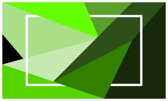 Green polygonal background with empty space for wallpaper, banner, advertisement, business presentation vector