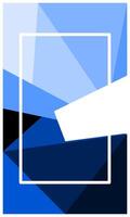 Vertical blue polygonal background with empty space for banner, poster, wallpaper, advertisement, business presentation or poster and banner vector