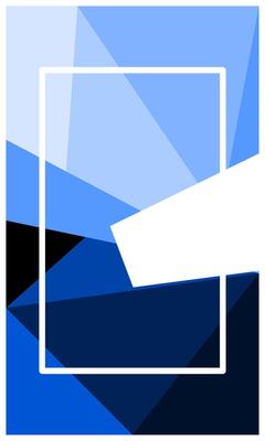 Vertical blue polygonal background with empty space for banner, poster, wallpaper, advertisement, business presentation or poster and banner