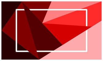 Red polygonal background with empty space for wallpaper, banner, advertisement, business presentation vector