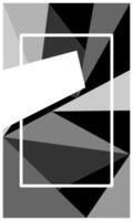 Vertical black and grey polygonal background with empty space for banner, poster, wallpaper, advertisement, business presentation or poster and banner vector