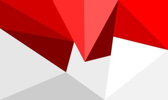 Red and White polygonal abstract background wallpaper graphic design for advertising and presentation vector