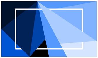 Blue polygonal background with empty space for wallpaper, banner, advertisement, business presentation vector
