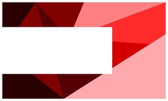 Red polygonal background with empty space for wallpaper, banner, advertisement, business presentation vector