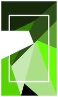 Vertical green polygonal background with empty space for banner, poster, wallpaper, advertisement, business presentation or poster and banner vector