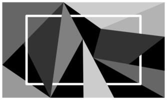 Black polygonal background with empty space for wallpaper, banner, advertisement, business presentation vector
