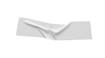 White adhesive sticky tapes isolated on white background photo