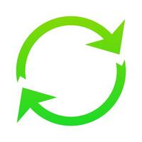 Green circular arrows, usage, clean environment, pollution, save the planet, ecology, nature, zero waste, reduce, reuse, recycle, eco, biodegradable materials, natural, organic, microplastics. vector