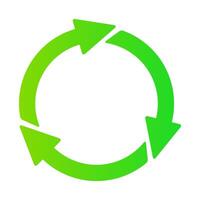 Green circular arrows, usage, clean environment, pollution, save the planet, ecology, nature, zero waste, reduce, reuse, recycle, eco, biodegradable materials, natural, organic, microplastics. vector