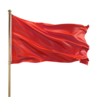 Red Flag Waving in the Wind AI-Generative png