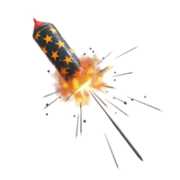Huge Explosion with Sparks and Hot Smoke AI-Generative png