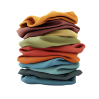 Colourful Folded Cloths AI-Generative png