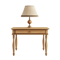 Table with Lamp and Lampshade AI-Generative png