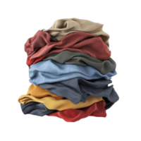 Bundle of Folded Clothes AI-Generative png