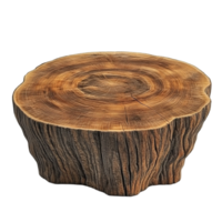 Tree Stump on Transparent Background AI-Generative png