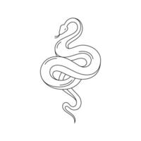 Y2k snake poisonous reptile emo neo gothic outline black icon illustration vector