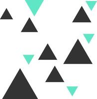 Modern triangle geometric shape vector