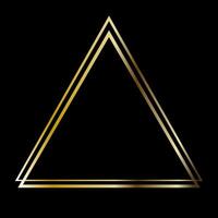 Golden rectangle frame Stroke triangle geometric shape vector