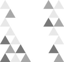 grey triangle geometric shape vector