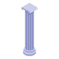 Ancient column standing tall representing classical architecture and history vector