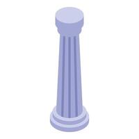 Ancient greek column standing tall representing history and culture vector