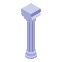 Ancient greek column standing tall representing classical architecture vector