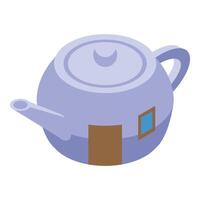 Teapot building creating a fantasy home concept vector