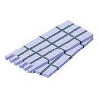 Metal profile for installing drywall used in construction for mounting plasterboard vector