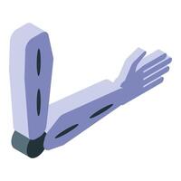 Bionic arm isometric showing prosthesis limb vector