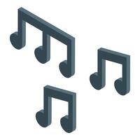 Musical notes floating creating melody rhythm and harmony vector
