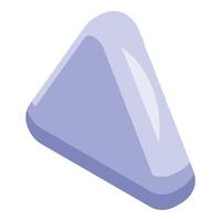 Delicious onigiri triangle with nori seaweed for lunch vector