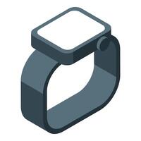 Smartwatch with blank screen displaying modern technology vector