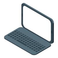 Modern laptop transforming into smartphone touchscreen display vector