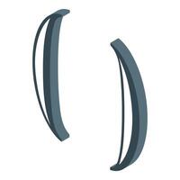 Pair of brackets is showing mathematical symbols vector