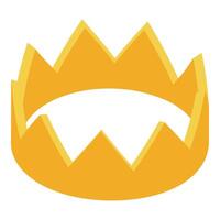 Golden crown representing power, monarchy, and royalty vector