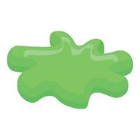 Green slime blob splashing making abstract shape vector