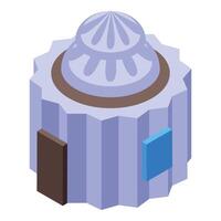 Round building with big dome is representing government vector