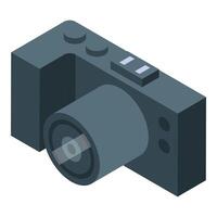 Action camera capturing exciting moments in isometric view vector