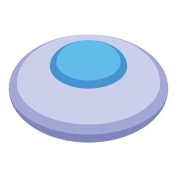 extraterrestre astronave flotando en espacio con azul luces vector