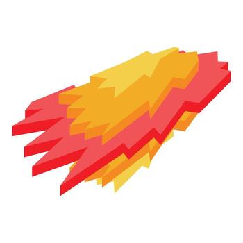 Abstract 3d spiky shape floating and moving forward vector