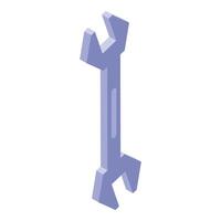 Isometric wrench icon representing construction and repair vector
