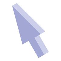 3d cursor pointing to the top right corner vector
