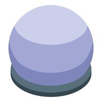 Magic ball lying on stand is predicting future vector