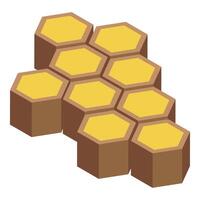 Honeycomb structure showing honeycomb cells vector
