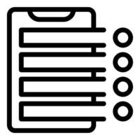 Mobile phone showing playlist with four songs playing vector