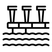 Offshore platform extracting natural resources from seabed vector