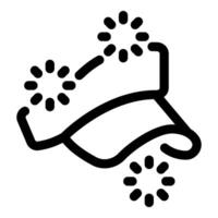 Fabric being cleaned icon depicting rotating washing machine drum vector